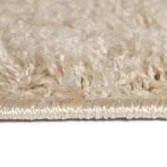 Vidaxl Chlpatý koberec, 140x200 cm, béžový