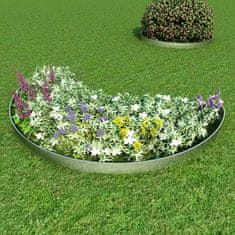 Vidaxl Ohybná záhradná obruba 5 ks, pozinkovaná oceľ 100x14 cm