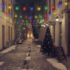 Vidaxl Vonkajšie reťazové svietidlo 20 ks okrúhle vianočná dekorácia 23 m