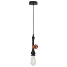 Vidaxl Visiaca lampa dizajn vodovodného kohútika čierna E27 žiarovky