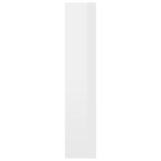 Vidaxl Knižnica, lesklá biela 40x30x151,5 cm, drevotrieska