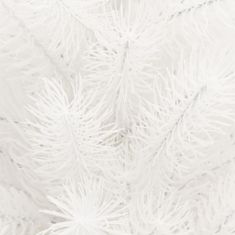 Vidaxl Umelý vianočný stromček, realistické ihličie, biely 65 cm