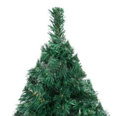 Vidaxl Umelý vianočný stromček s hustým ihličím, zelený 180 cm, PVC