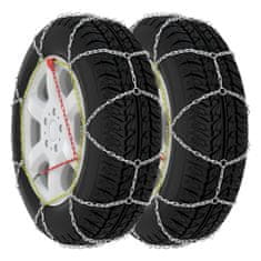 Vidaxl Snehové reťaze na pneumatiky 2 ks 9 mm, KN90
