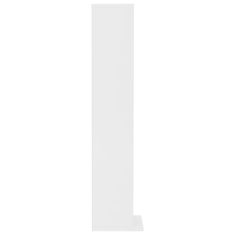 Vidaxl Skrinka na CD, biela 21x20x88 cm, drevotrieska