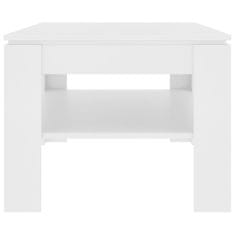 Vidaxl Konferenčný stolík, biely 110x60x47 cm, drevotrieska