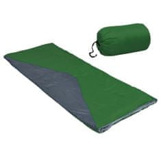 Vidaxl Ľahký obálkový spací vak zelený 1100 g 10°C