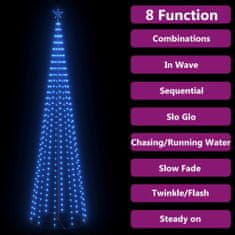 Vidaxl Vianočný stromček kužeľ modré svetlo 400 LED 100x360 cm
