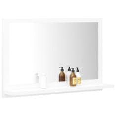 Vidaxl Kúpeľňové zrkadlo, biele 60x10,5x37 cm, drevotrieska