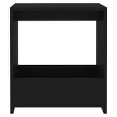 Vidaxl Príručný stolík čierny 50x26x50 cm drevotrieska