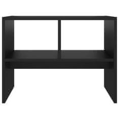 Vidaxl Príručný stolík čierny 60x40x45 cm drevotrieska