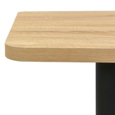 Vidaxl Bistro stolík, dubová farba 50x50x107 cm
