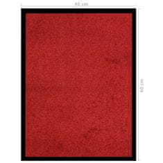 Vidaxl Rohožka červená 40x60 cm