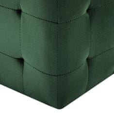 Petromila vidaXL Nočné stolíky 2 ks zelené 30x30x30 cm zamatová látka