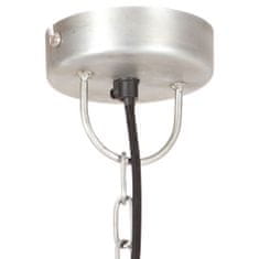 Vidaxl Industriálna závesná lampa 25 W strieborná 32 cm okrúhla E27