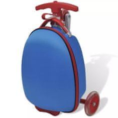Vidaxl Detská kolobežka s kufríkom, modrá