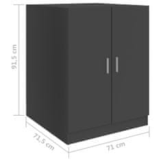 Vidaxl Skrinka na práčku sivá 71x71,5x91,5 cm