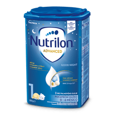 Nutrilon 1 Advanced Good Sleep počiatočné dojčenské mlieko 6x 800 g, 0+