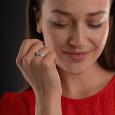 JVD Elegantný strieborný prsteň so zirkónmi SVLR0234XH2BI (Obvod 54 mm)