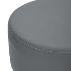 Vidaxl Barové stoličky 2 ks sivé umelá koža