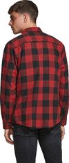 Jack&Jones Pánska košeľa JJEGINGHAM Slim Fit 12181602 Brick Red (Veľkosť M)