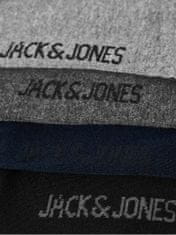 Jack&Jones 10 PACK - pánske ponožky JACJENS 12125756 Dark Grey Melange