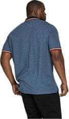 Jack&Jones Plus Pánske polo triko Slim Fit JJEPAULOS 12143859 Denim Blue (Veľkosť 4XL)