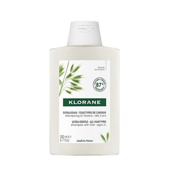 Klorane Jemný šampón pre všetky druhy vlasov Ovos ( Ultra Gentle Shampoo)