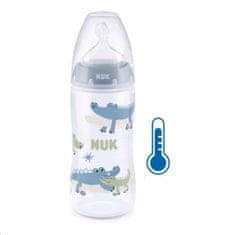 Nuk Dojčenská fľaša FC+Temperature Control 300 ml BOX-Flow Control cumlík blue