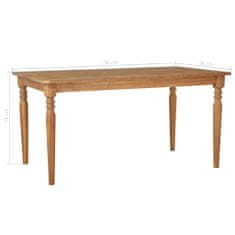 Vidaxl Záhradný stôl 150x90x75 cm, akáciový masív