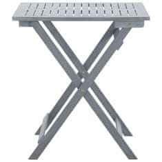 Vidaxl Skladací záhradný stôl 70x70x75 cm akáciový masív