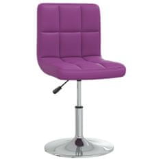 Vidaxl Jedálenská stolička fialová umelá koža