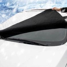 Netscroll Ponjava/pokrivalo pre čelné sklo: Ochrana pred námrazou, snehom a slnkom s magnetmi, univerzálna veľkosť, MagneticCarCover
