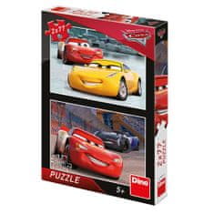 Autá 3 - Závodníci: puzzle 2x77dielov