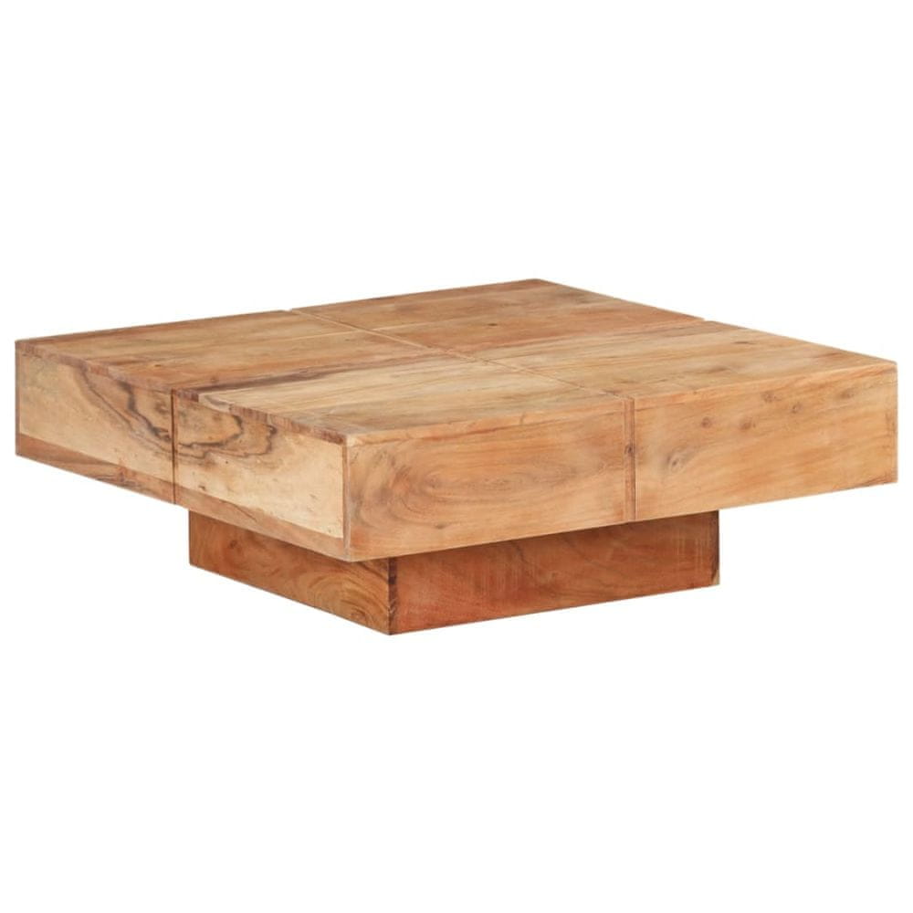 Petromila vidaXL Konferenčný stolík 80x80x28 cm masívne akáciové drevo