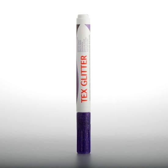 DARWI TEX GLITTER popisovač na textil - fialový 6 ml