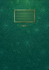 Prémiový zápisník zelené kvety A4 - Zápisníky
