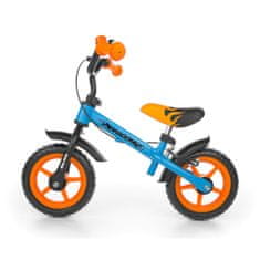 MILLY MALLY Detský bicykel Dragon s brzdou oranžovo-modrý