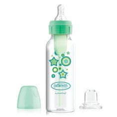 Dr.Brown´s Dojčenská antikoliková fľaša Options+ 250ml 2v1 zelená s náustkom