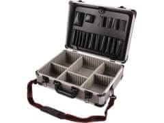 Extol Craft Kufor na náradie (9700) kufr na nářadí hlíníkový, 450x330x150mm, šedá barva