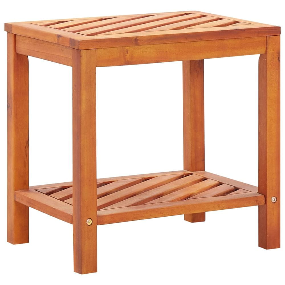 Petromila vidaXL Bočný stolík 45x33x45 cm masívne akáciové drevo