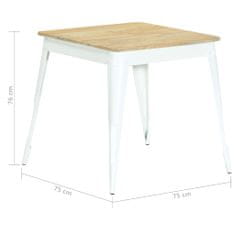 Vidaxl Jedálenský stôl 75x75x76 cm, mangový masív