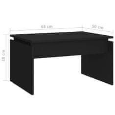 Vidaxl Konferenčný stolík čierny 68x50x38 cm drevotrieska