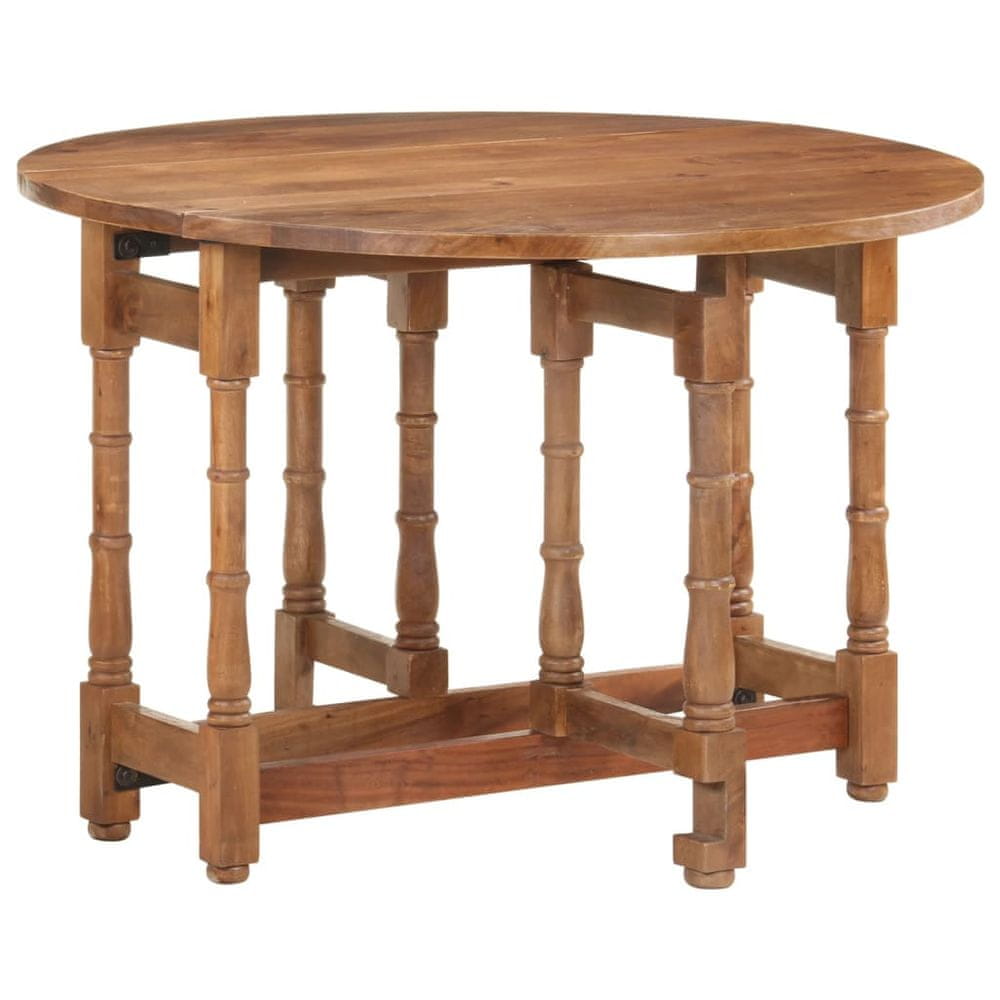Petromila vidaXL Jedálenský stôl okrúhly 110x76 cm mangovníkový masív