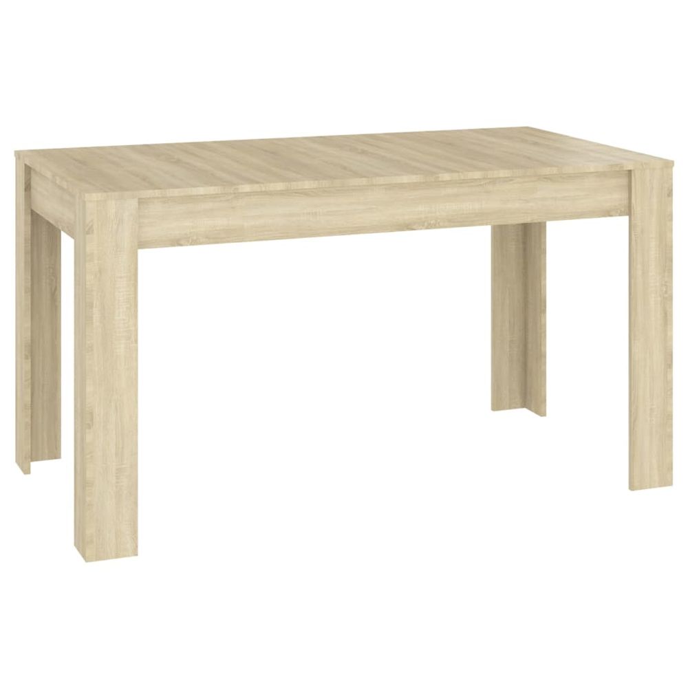 Vidaxl Jedálenský stôl dub sonoma 140x74,5x76 cm drevotrieska