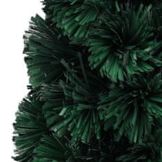 Vidaxl Umelý úzky vianočný stromček s podstavcom 64 cm optické vlákno