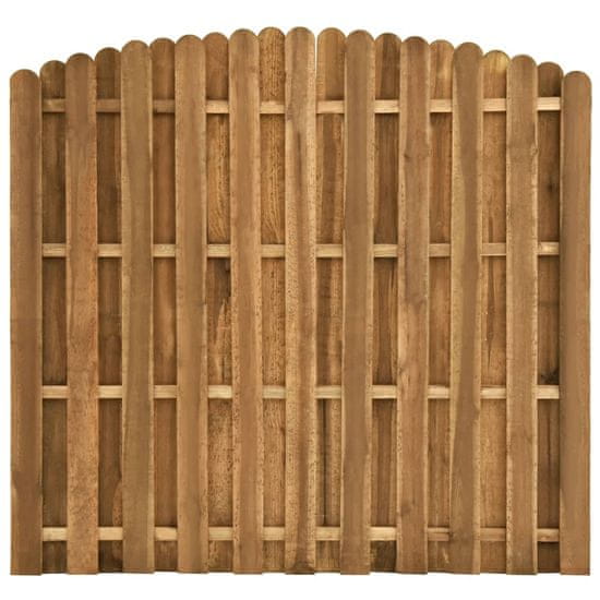 Vidaxl Plotový panel, borovicové drevo 180x(155-170) cm