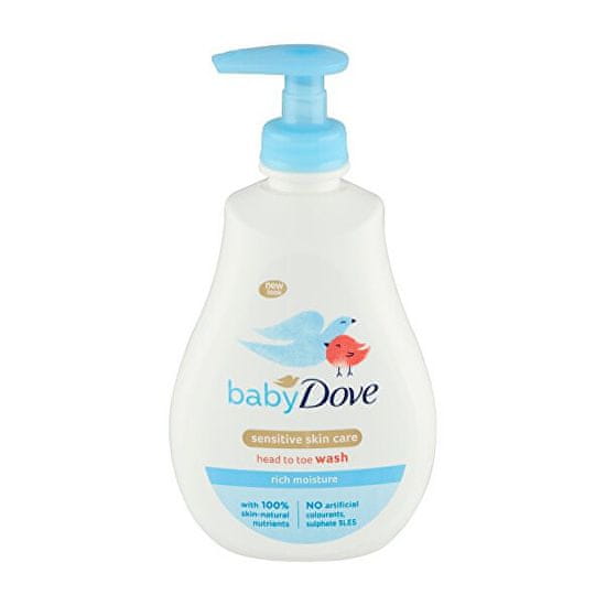 Dove Umývací gél pre deti na telo i vlásky Baby (Head To Toe Wash Rich Moisture )