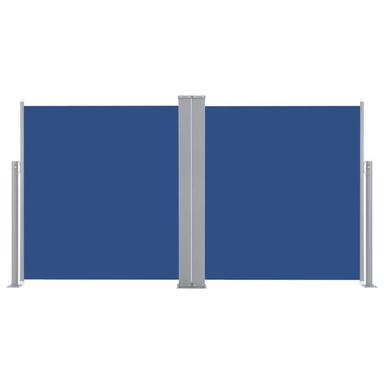 Vidaxl Zaťahovacia bočná markíza, modrá 160x600 cm
