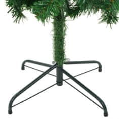 Vidaxl Umelý vianočný stromček, oceľový podstavec 210cm, 910 vetvičiek